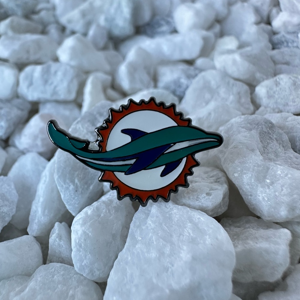 Miami Dolphins Classic Enamel Lapel Hat Pin Brooch